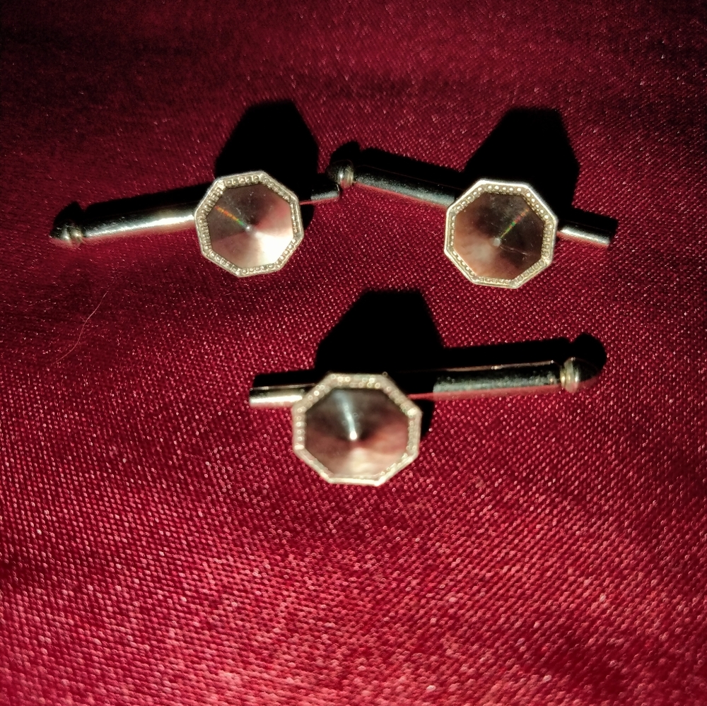 Vintage: "SWANK" Mother of Pearl Formal or Tuxedo Shirt Studs